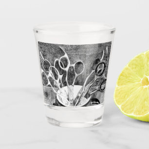 Hair Stylist Scissors - Tools of the Trade   Shot Glass