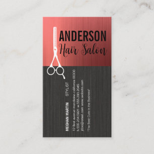 Hair Stylist Scissors   Womens Beauty Business Card
