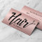 Hair Stylist Script Foil Rose Gold Appointment