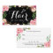 Hair Stylist Script Pink Floral Appointment Card