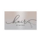 Hair Stylist Silver Scissor Typography Salon