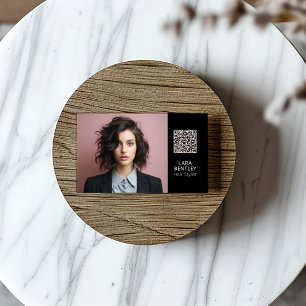 Hair stylist social media  QRcode business card