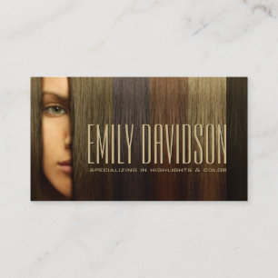 Hair Stylist Specialising In Highlights & Colour Business Card