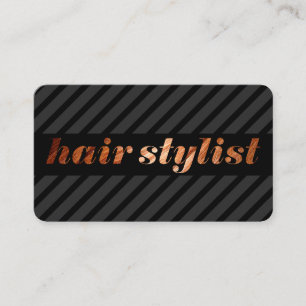 Hair Stylist Stripes Appointment Card