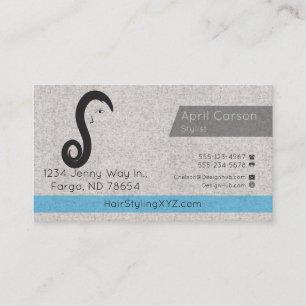 Hair Stylist Studio Custom business card
