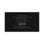 Hair Stylist Tarot Black Business Card