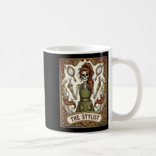 Hair Stylist Tarot Card Skeleton Cosmetology for Coffee Mug