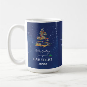 Hair Stylist Thanks Christmas Make Season Bright Coffee Mug