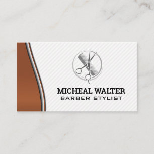 Hair Stylist Tools and Beauty Logo Business Card