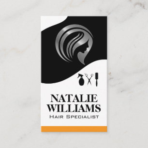 Hair Stylist Tools   Beauty   Cosmetics Business Card