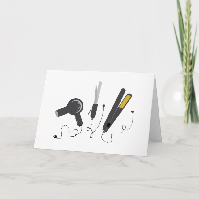 Hair Stylist Tools Card (Front)