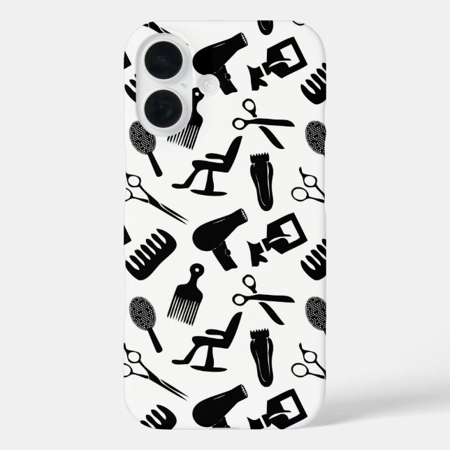 Hair Stylist Tools Pattern Case-Mate iPhone Case (Back)