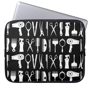 Hair stylist tools pattern  laptop sleeve