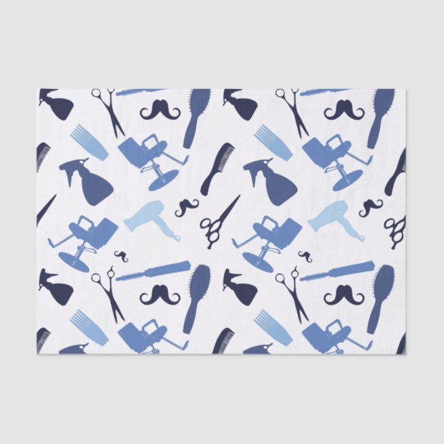 Hair stylist tools pattern tissue paper (Front)