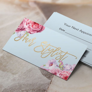 Hair Stylist Vintage Floral Appointment