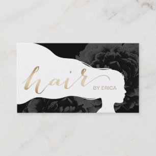 Hair Stylist Vintage Floral Beauty Appointment Card