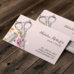 Hair Stylist Vintage Floral Blush Pink Appointment<br><div class="desc">Hair Stylist Vintage Scissor Floral Blush Pink Appointment Reminder Card.</div>