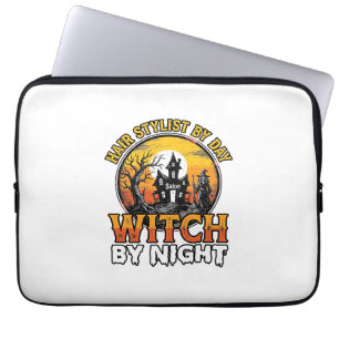 Hair Stylist Witch By Night Vintage Halloween Desi Laptop Sleeve