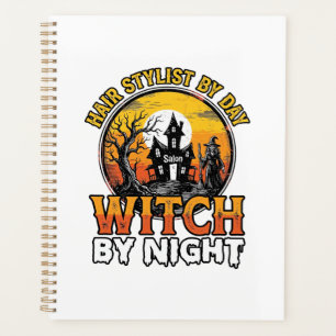 Hair Stylist Witch By Night Vintage Halloween Desi Planner