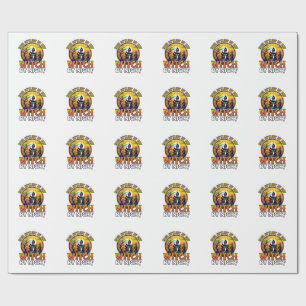 Hair Stylist Witch By Night Vintage Halloween Desi Wrapping Paper
