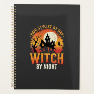 Hair Stylist Witch Halloween Vintage Design_1 Planner