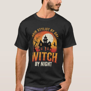 Hair Stylist Witch Halloween Vintage Design_1 T-Shirt