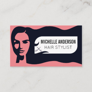 Hair Stylist Womens Beauty Business Card