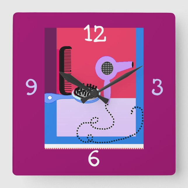 Hair Stylist's clock (Front)