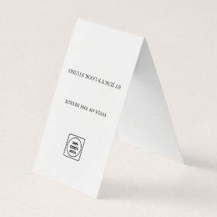 Hair Tie Display Holder Logo Social Media Sign Business Card