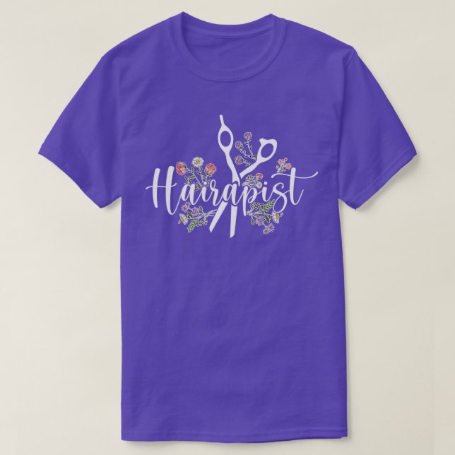 Hairapist Hair Stylist T-Shirt (Design Front)