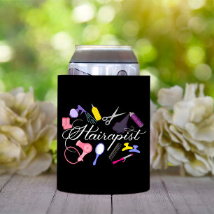 Hairapist Hairdresser Hair Stylist Barber 2 Can Cooler