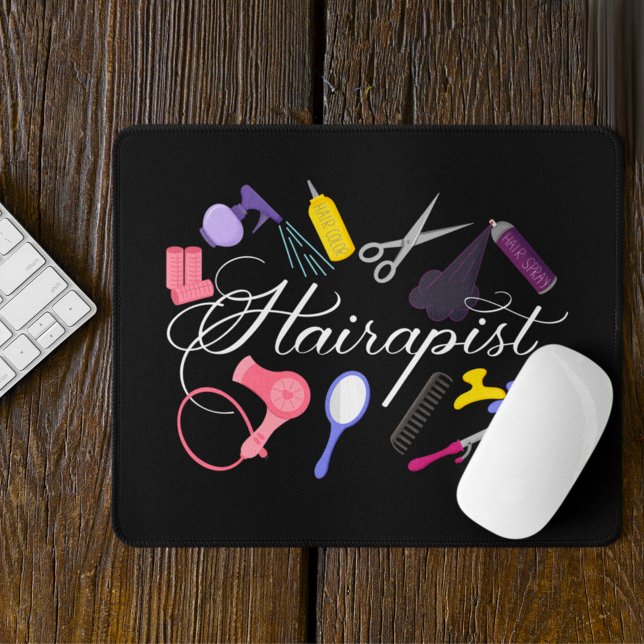 Hairapist Hairdresser Hair Stylist Barber 2 Mouse Mat (Creator Uploaded)