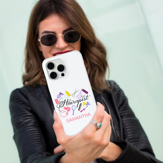 Hairapist Hairdresser Hair Stylist Barber Design Case-Mate iPhone Case (Creator Uploaded)