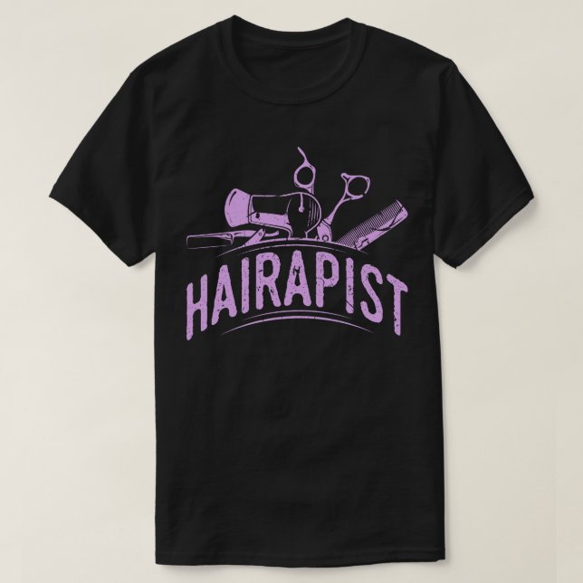 Hairapist Hairdresser Salon Owner T-Shirt (Design Front)
