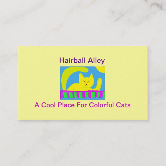Hairball Alley Business Card (Front)