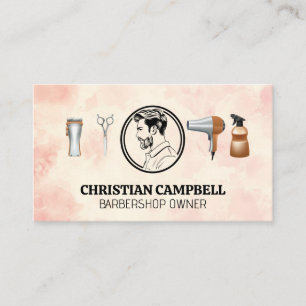 Haircut for Men   Barber   Tools Business Card