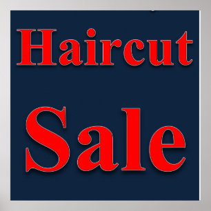 Haircut Sale Poster Matte