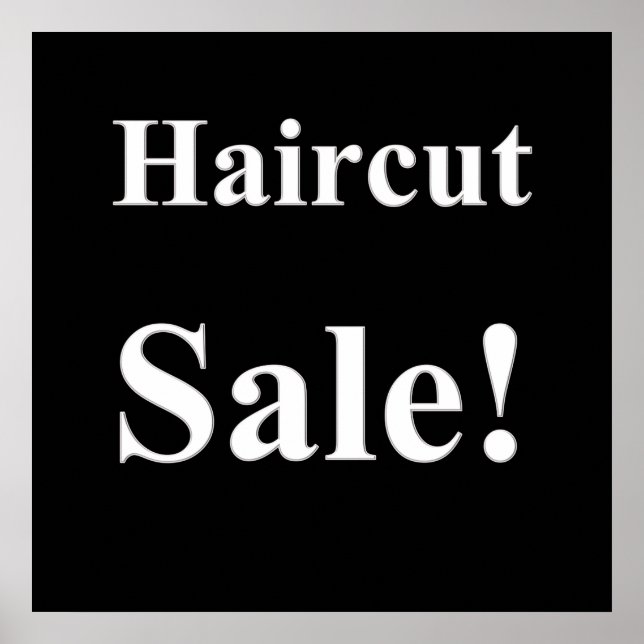 Haircut Sale Poster Matte (Front)
