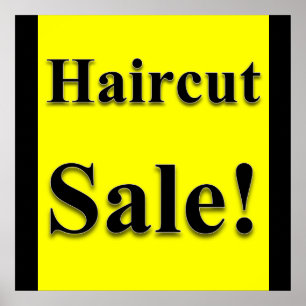 Haircut Sale Poster Matte