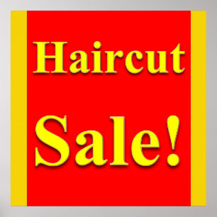 Haircut Sale Poster Matte