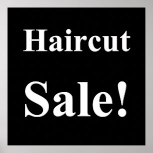 Haircut Sale Poster Matte