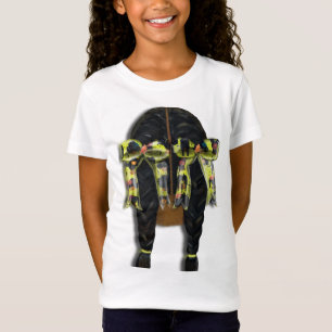  Hairdo Braided Pigtails With Ribbons T-Shirt