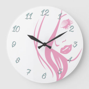 Hairdresser-beauty salon large clock