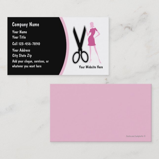 Hairdresser Business Cards (Front/Back)