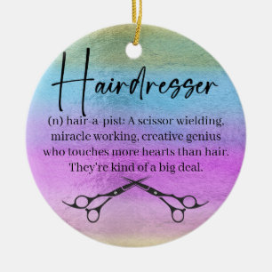 Hairdresser Ceramic Ornament