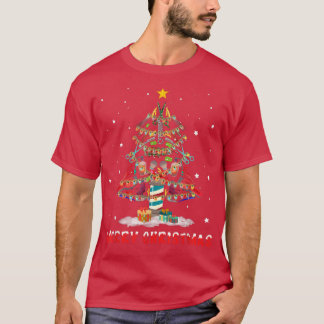 Hairdresser Christmas Tree Merry Xmas Hairstylist  T-Shirt