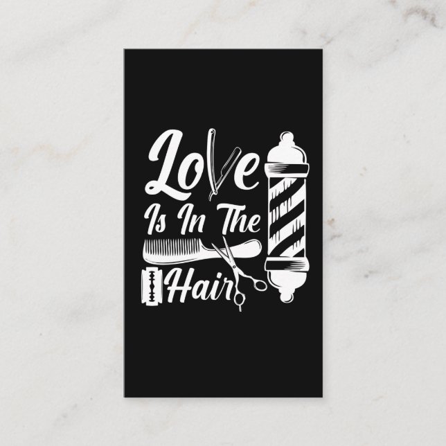 Hairdresser Cosmetology Graduation Barber Salon Business Card (Front)