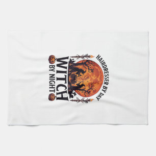 Hairdresser Day Witch Night Halloween Comb Scissor Tea Towel
