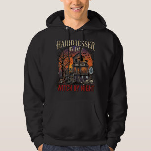 Hairdresser Day Witch Night Halloween Salon Skulls Hoodie
