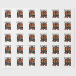 Hairdresser Day Witch Night Halloween Salon Skulls Wrapping Paper